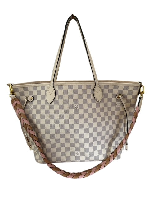 Buy Louis Vuitton Neverfull MM Damier Azur Limited Edition with Braided Strap