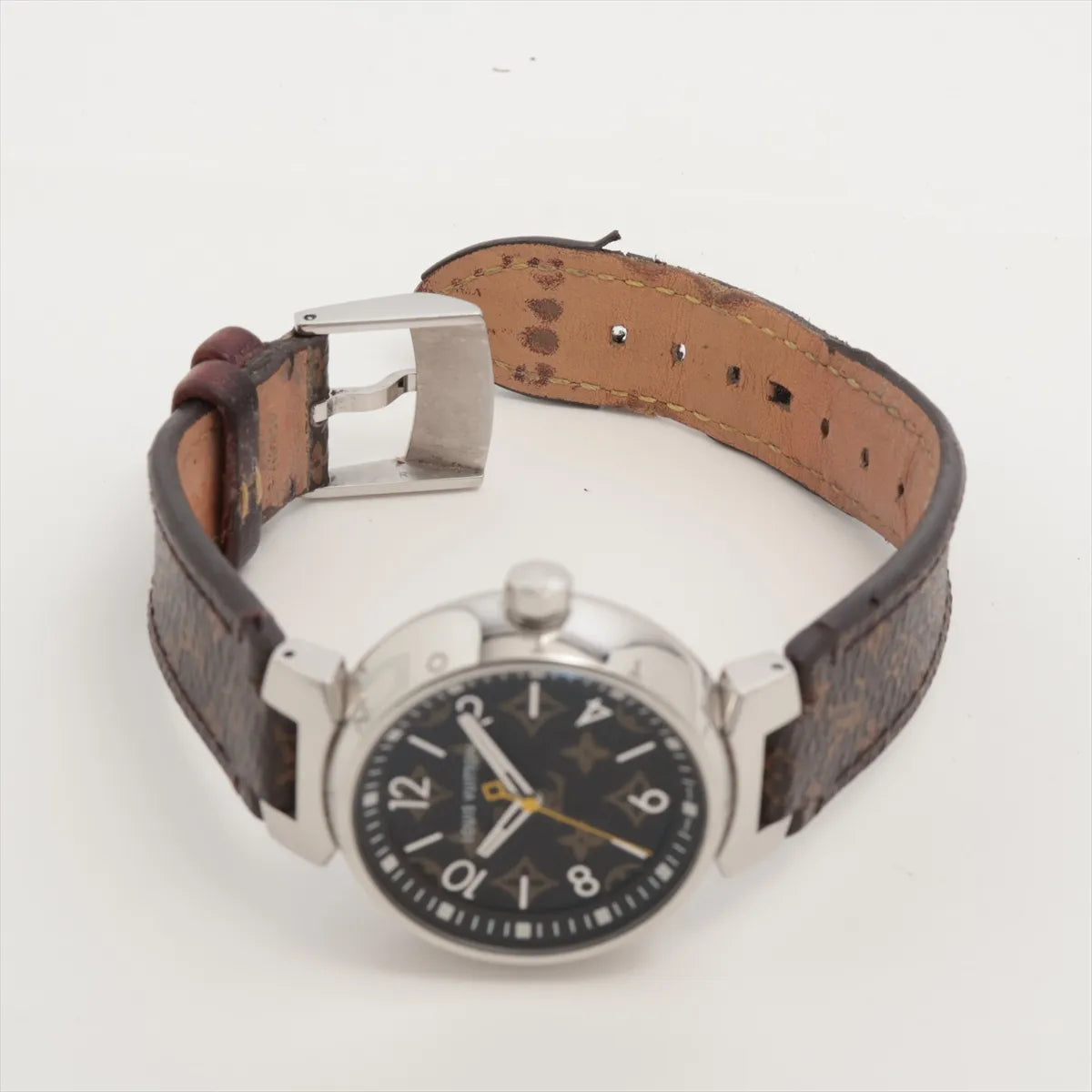 Louis Vuitton Tambour QA071Z Quartz Watch — Brown Monogram — actual item, additional view 5