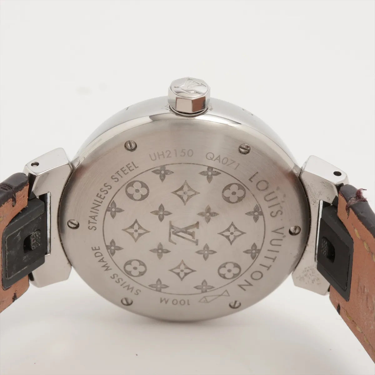 Louis Vuitton Tambour QA071Z Quartz Watch — Brown Monogram — actual item, additional view 6