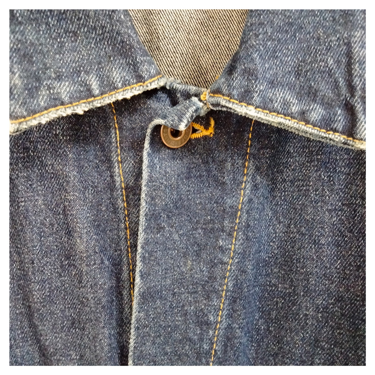 Off-White Blue Cotton Denim Jacket — XS — original detail 2