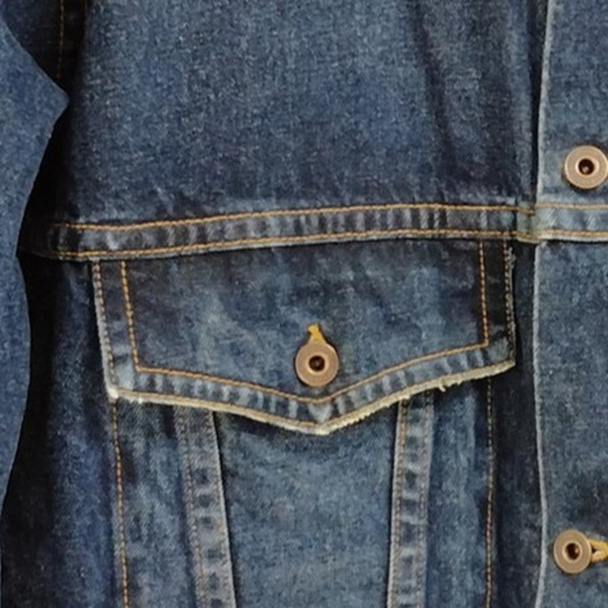 Off-White Blue Cotton Denim Jacket — XS — original detail 6