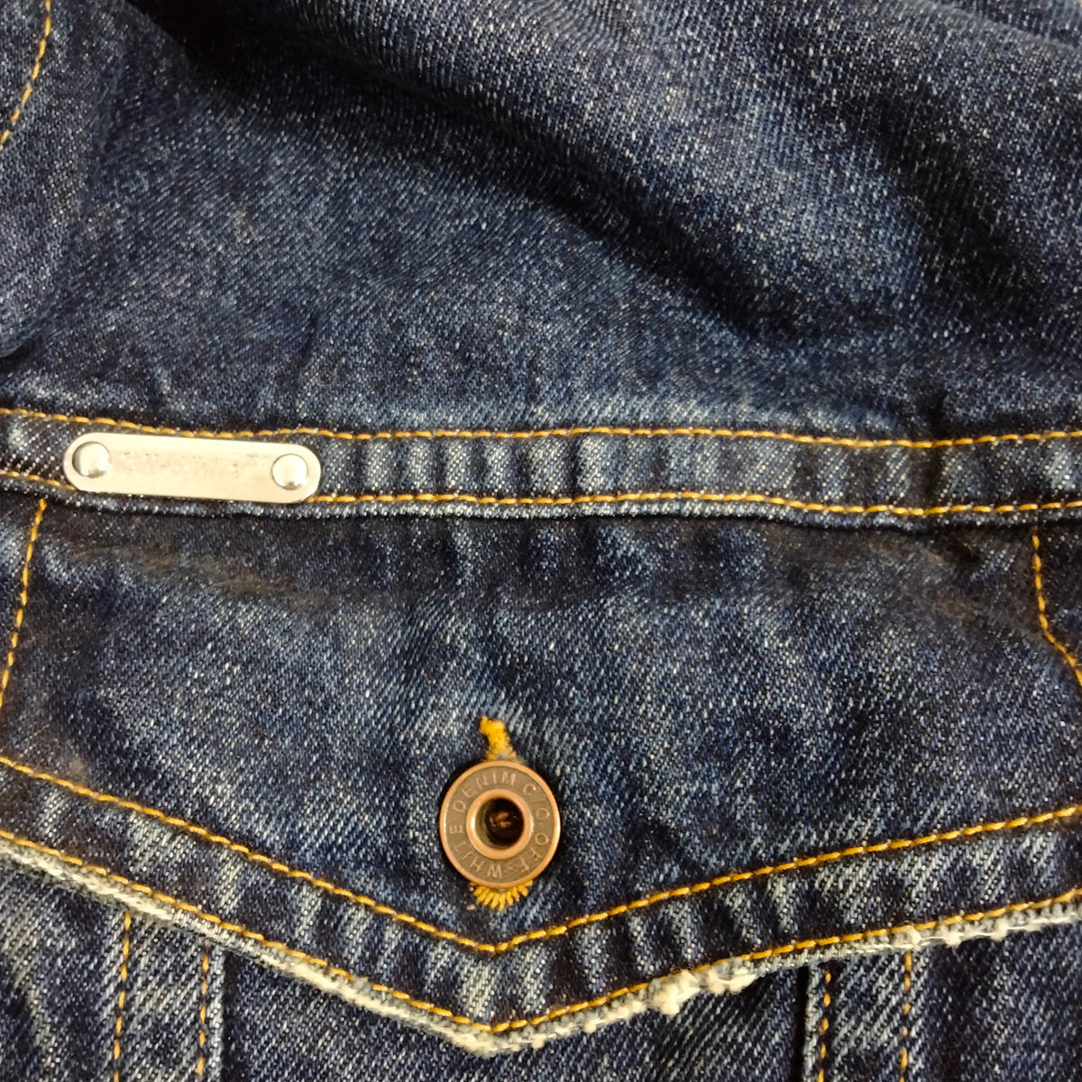 Off-White Blue Cotton Denim Jacket — XS — original detail 7