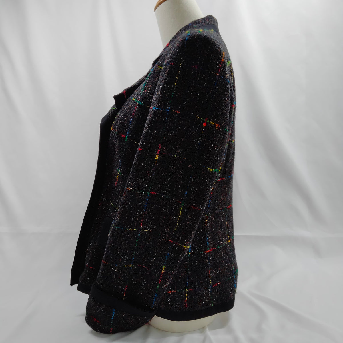 Versace Jeans Couture multicolor tweed jacket detail 3