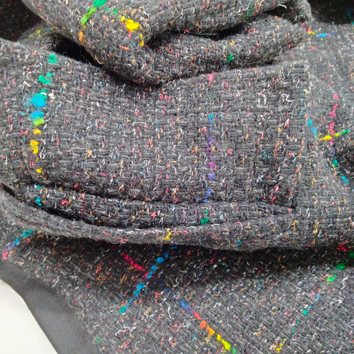 Versace Jeans Couture multicolor tweed jacket detail 8