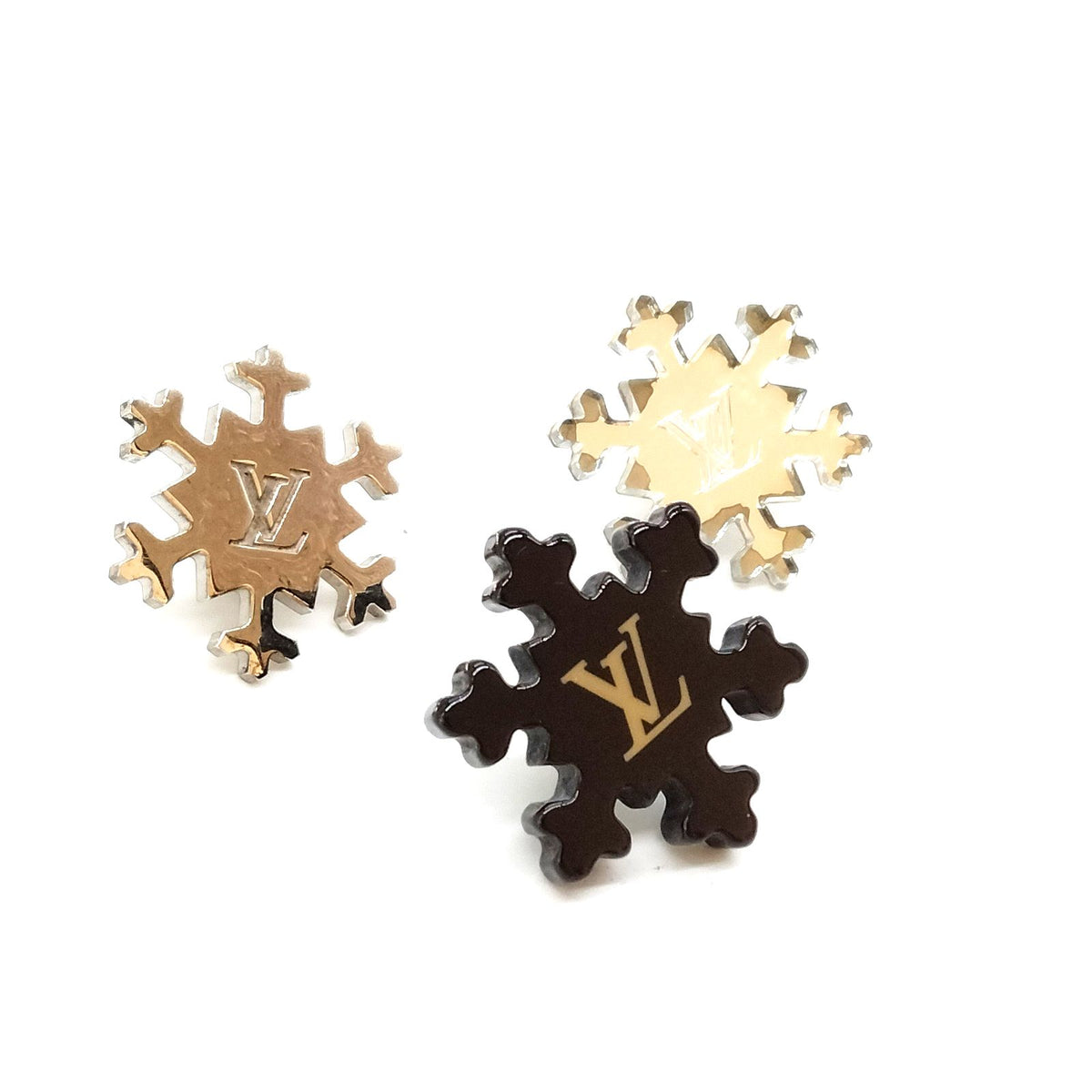 Louis Vuitton LV Snowflake Pin Set — Three Pieces — item view