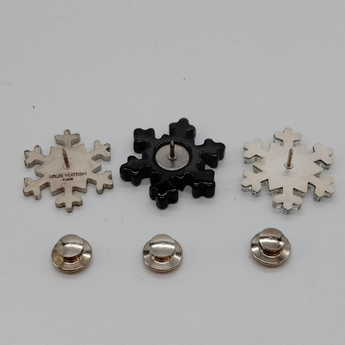 Louis Vuitton LV Snowflake Pin Set — Three Pieces — original detail