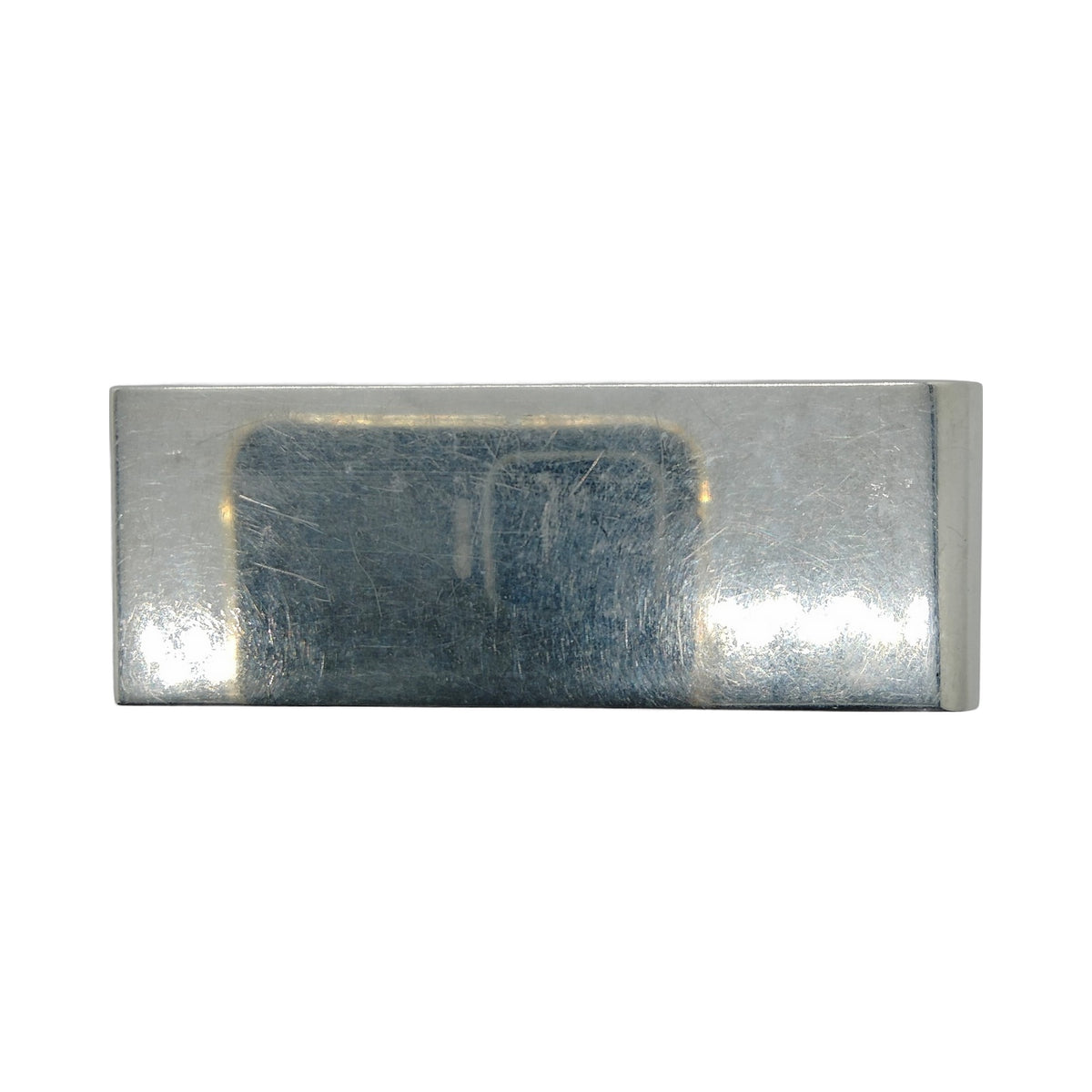 Louis Vuitton Silver-Tone LV Logo Money Clip — original detail