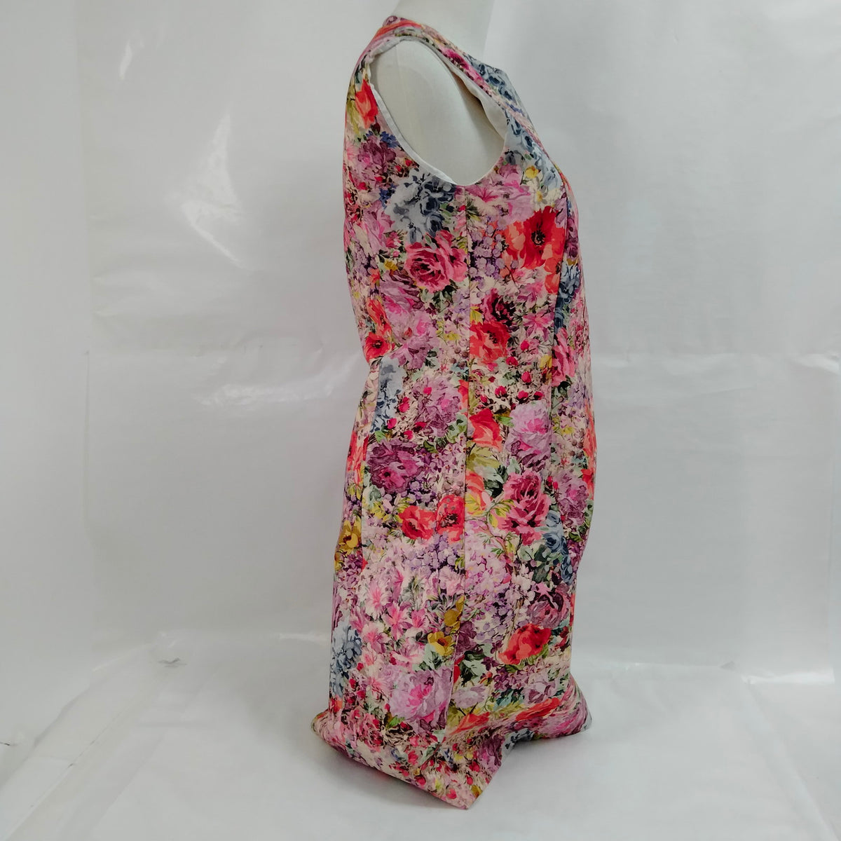Valentino Multicolor Floral Wool & Silk Dress — IT 42 — original detail 3