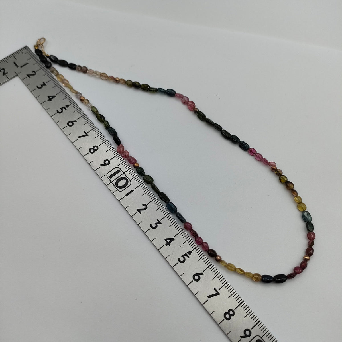 Multicolor Bead Necklace with K18/750 Gold Clasp — original detail 6
