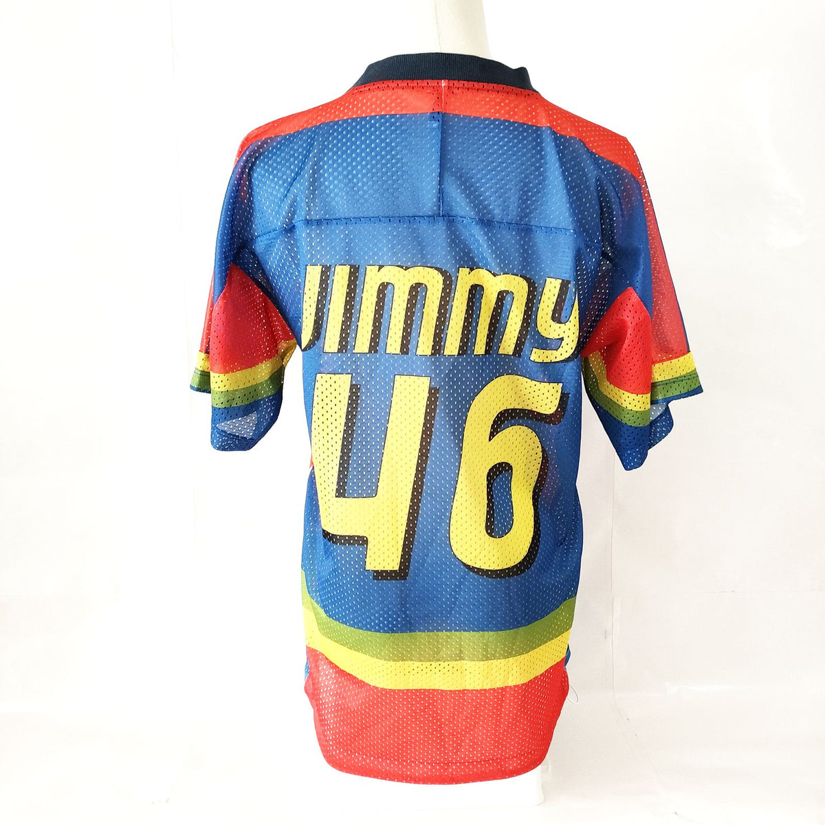Loewe Multicolor Jimmy 46 Racing-Print Mesh Jersey — original detail 2