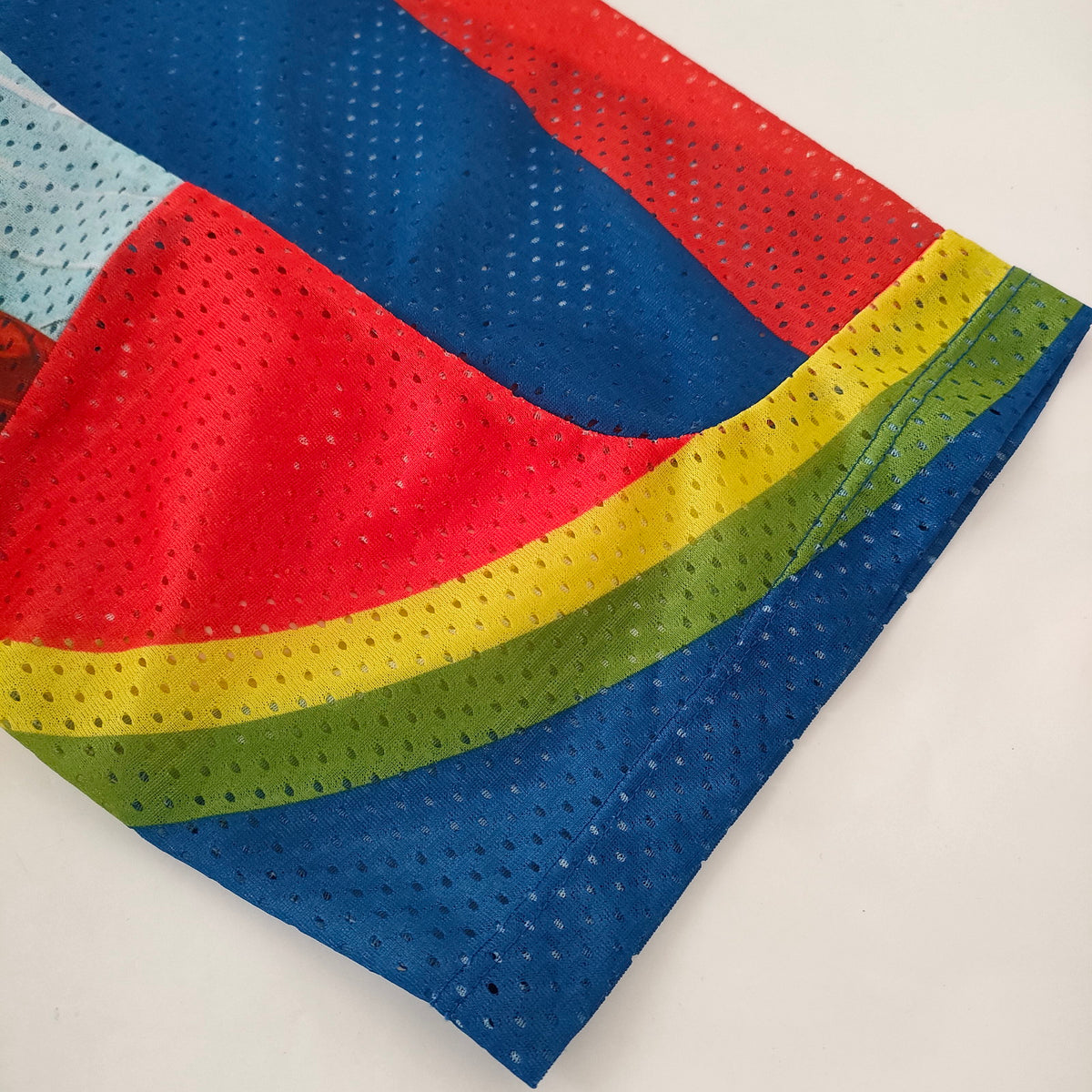 Loewe Multicolor Jimmy 46 Racing-Print Mesh Jersey — original detail 7