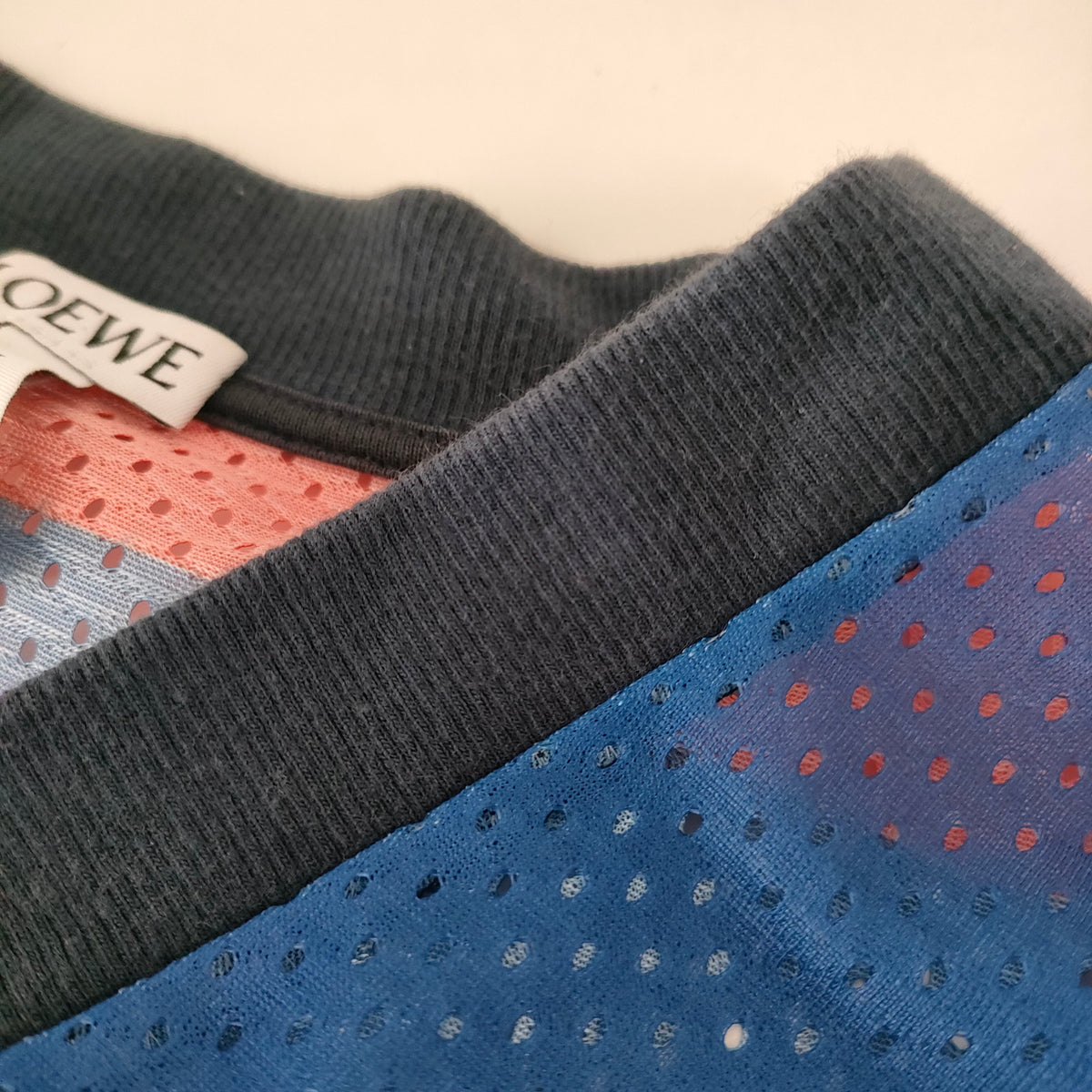 Loewe Multicolor Jimmy 46 Racing-Print Mesh Jersey — original detail 8