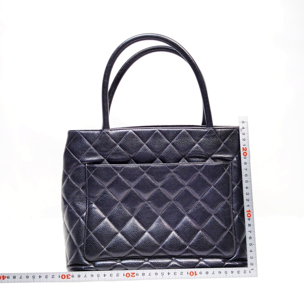 Chanel Black Caviar Quilted Tote Bag — original photograph 2
