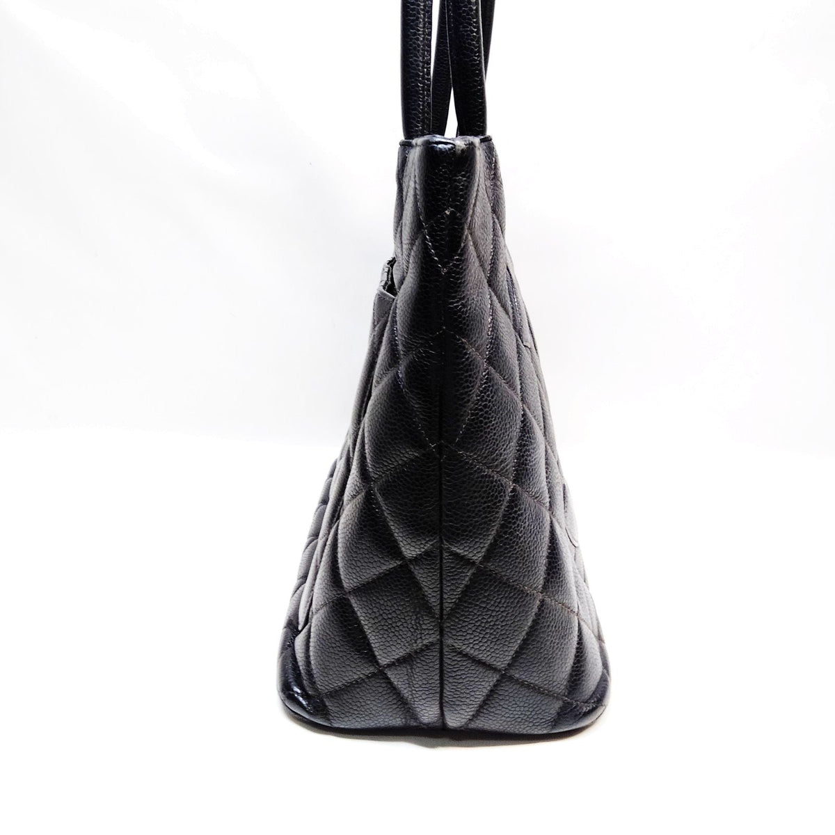 Chanel Black Caviar Quilted Tote Bag — original photograph 4