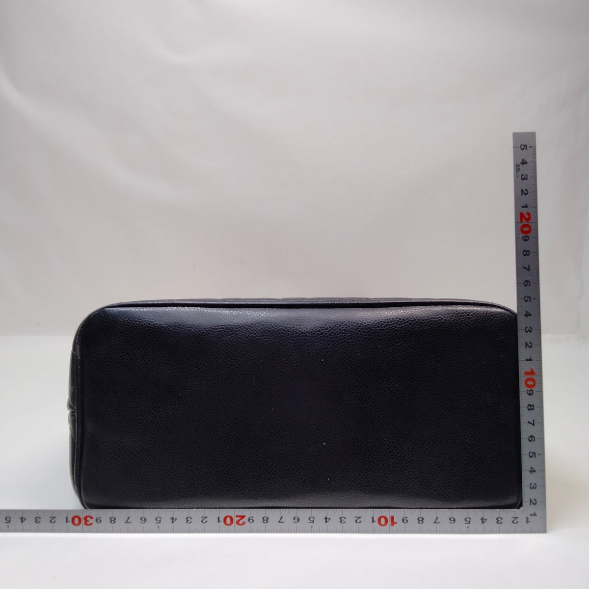 Chanel Black Caviar Quilted Tote Bag — original photograph 8