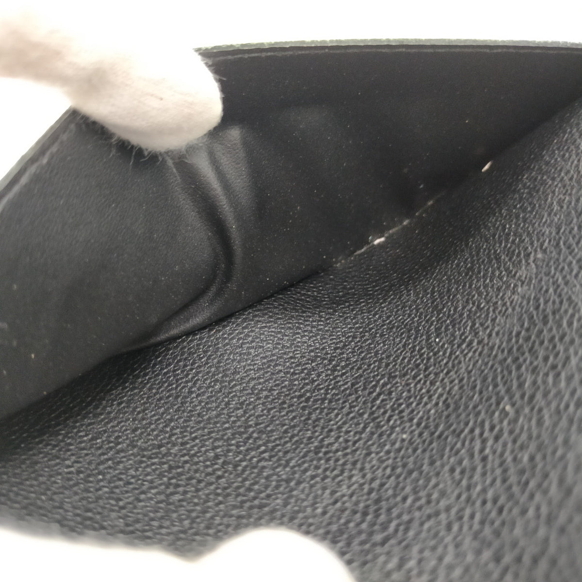 Louis Vuitton Black Monogram Empreinte Envelope Wallet — Personalized — detail 6