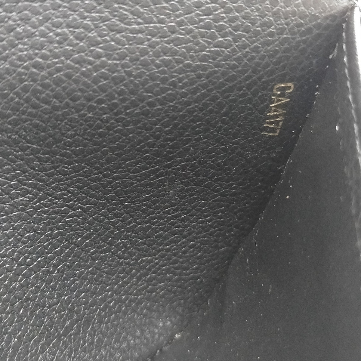 Louis Vuitton Black Monogram Empreinte Envelope Wallet — Personalized — detail 7