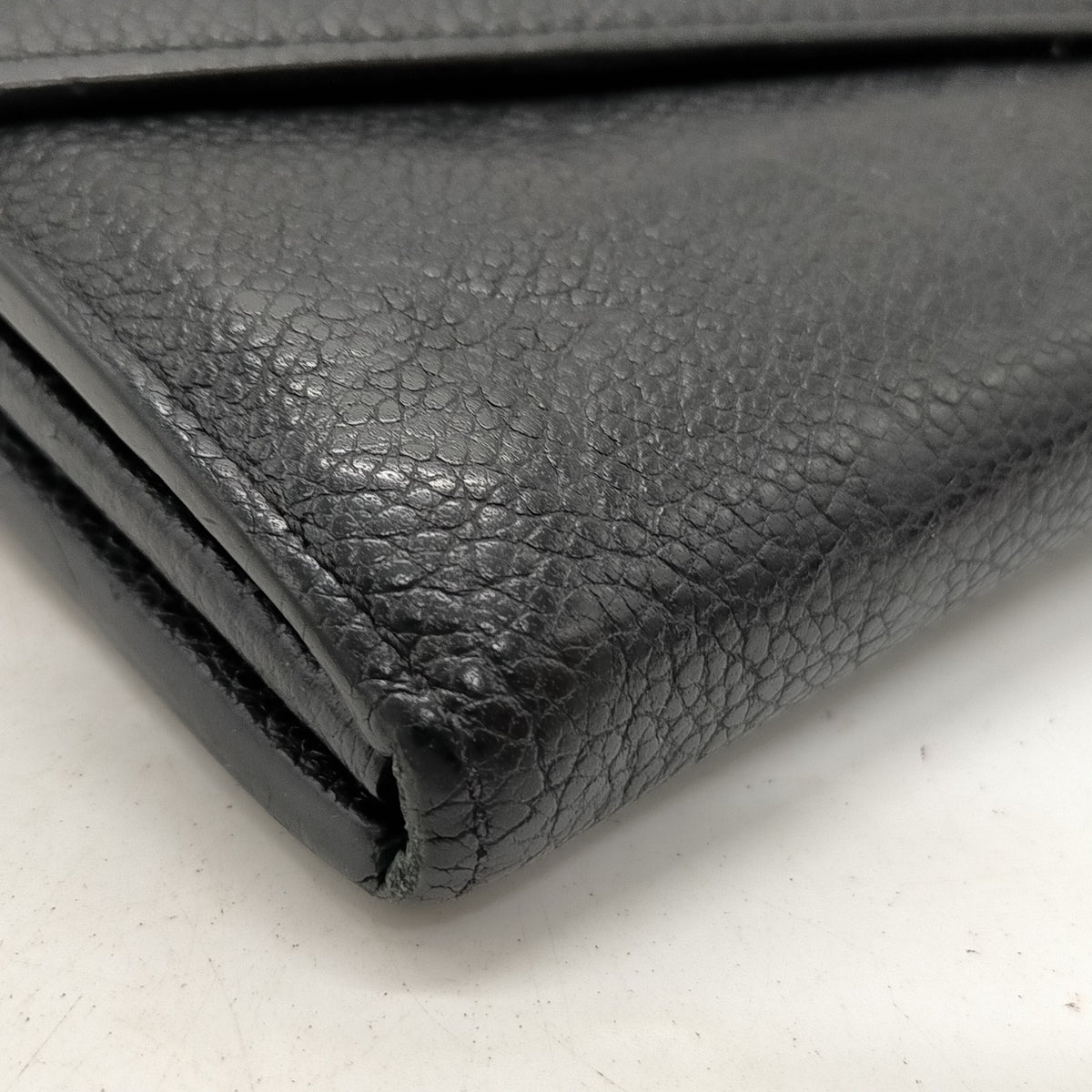 Louis Vuitton Black Monogram Empreinte Envelope Wallet — Personalized — detail 8